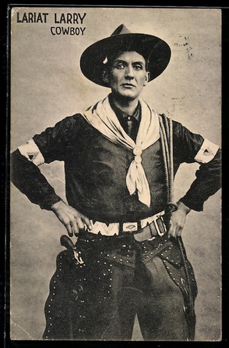 Cartolina fotografica cowboy - fotografica,