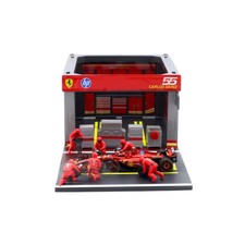 Modellino F1+Diorama Garage Pit Stop Bburago 1/43 Ferrari SF-24 Carlos Sainz ...