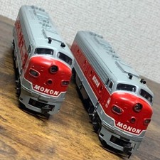 Set treno due unità Rivarossi Monon E8A usato K738 Made in Italy modello scal...