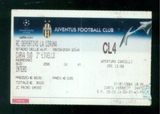 BIGLIETTO JUVENTUS DEPORTIVO