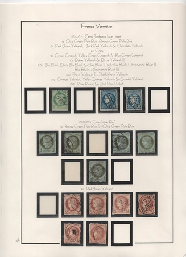 Francia 1870 1875 collezione - francia, 1870-1875