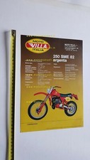 Villa 250 SME Argenta Enduro 1982 depliant moto originale ITALIANO brochure