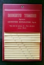 RUBRICA PUBBLICITARIA VINTAGE