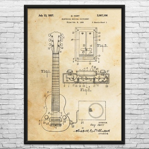 150 brevetto chitarra - e-150,