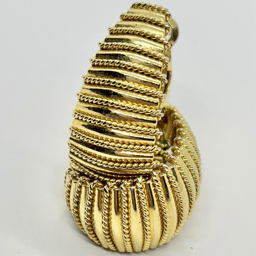 Vtg big goldtone hoop - goldtone,