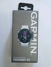 Garmin 010-02156-00 Forerunner 45s 39 mm Orologio da corsa GPS facile da usare - Bianco
