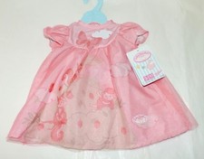 NUOVO Baby Annabell ABITO ROSA con decorazione scoiattolo e agnello - per bambole 43 cm