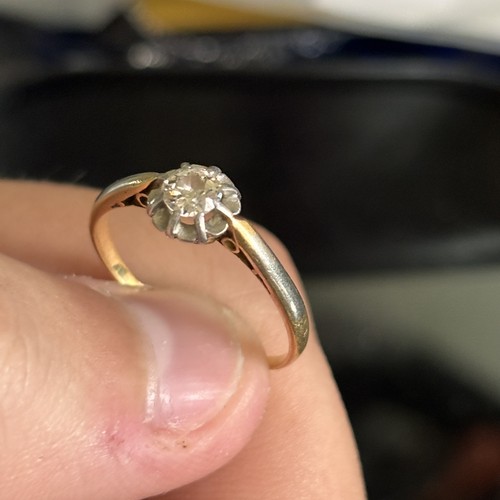 Ring bague solitaire diamant - bague,