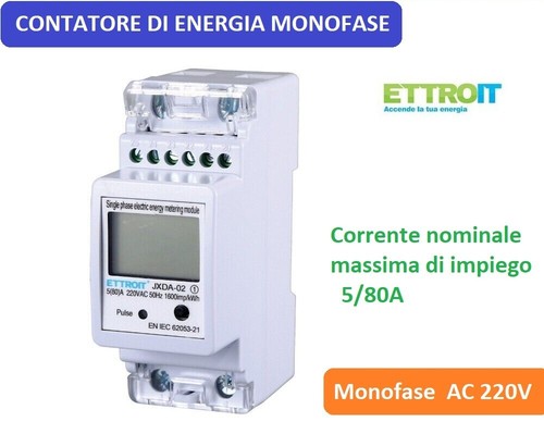 Contatore energia elettrica - contatore, di
