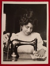 PHOTO FOTO DONNA FAMIGLIA NOBILE FINZI  MANTOVA  SINGER PRIMI 900 N°11  ( F 6 )