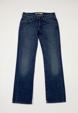 Mauro grifoni jeans donna usato gamba dritta W26 tg 40 denim blu boyfriend T6925