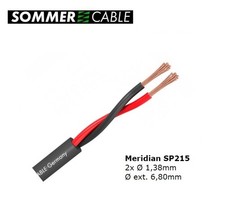 Sommer Cable 415-0051, Meridian Mobile SP215, BLACK Speaker Cable, 2x d: 1,38 mm