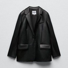 Zara faux leather - , jacket
