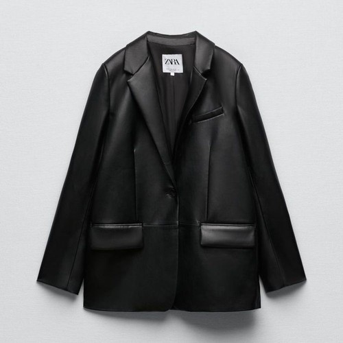 Zara faux leather jacket