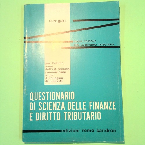 Questionario scienza delle - questionario,