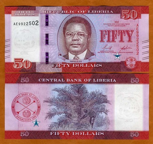 Liberia africa 50 dollari - liberia,