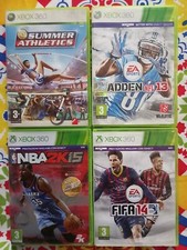 XBOX 360 LOTTO 4 GIOCHI SUMMER ATHLETICS +MADDEN 13+NBA 2K15+FIFA 14