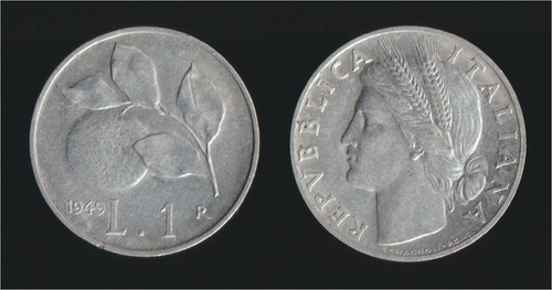 Lira 1949 arancio italia - lira,