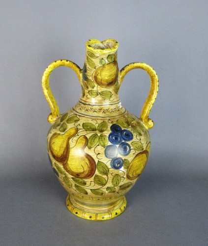 Vaso anfora maiolica deruta - anfora,