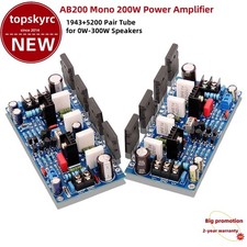 AB200 Tubo Amplificatore di Potenza HiFi Mono 200W 1943+5200 Coppia per Altoparlanti 0W-300W