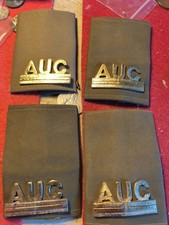 Esercito Italiano Coppia gradi tubolari camicia AUC anni 70/80 originali ottimi