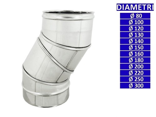 Allinox curva regolabile a - regolabile,