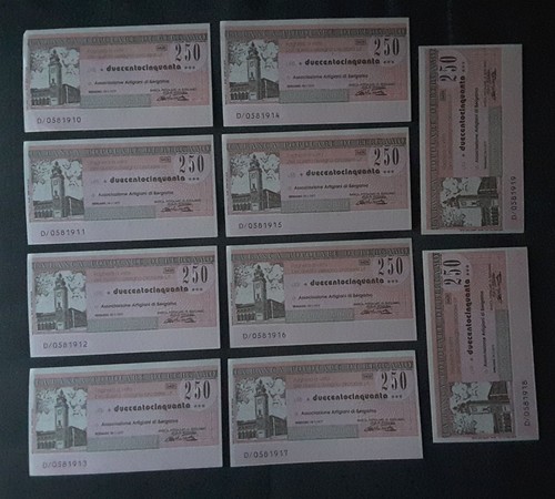 Miniassegni consecutivi non - 10,
