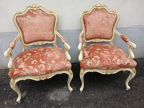 Coppia poltrone laccate - poltrone,
