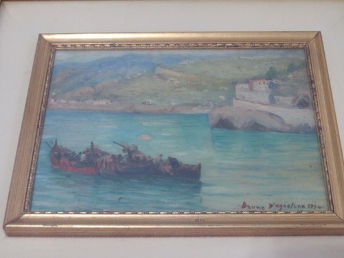 Quadro dipinto mano barca di - quadro,