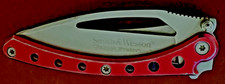 coltello usato smith e wesson usato tenuto bene, alluminio anodizzato ROSSO