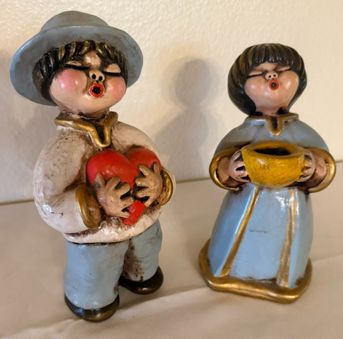 Coppia statuine tirolesi thun - coppia,