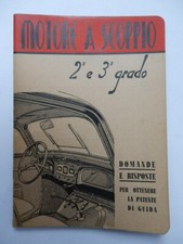 AUTO car PATENTE GUIDA MOTORE SCOPPIO FIAT 1940