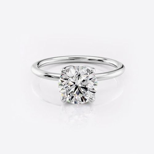 Anello oro bianco con - anello, in