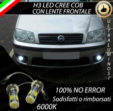 KIT LED FENDINEBBIA H3 LED CREE COB CANBUS FIAT PUNTO MK3 III NO AVARIA LUCI