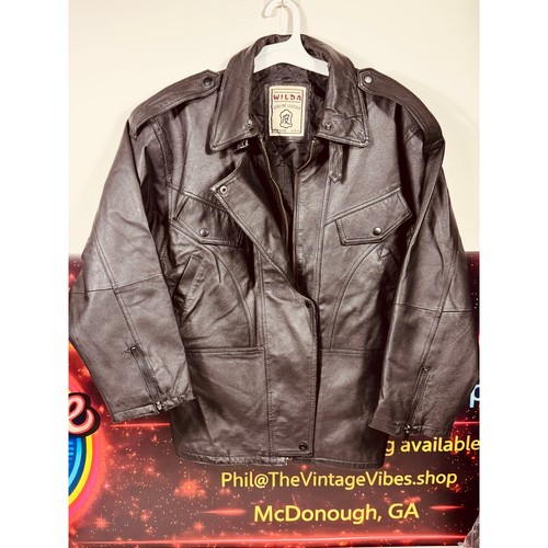 Giacca moto vintage made - , in