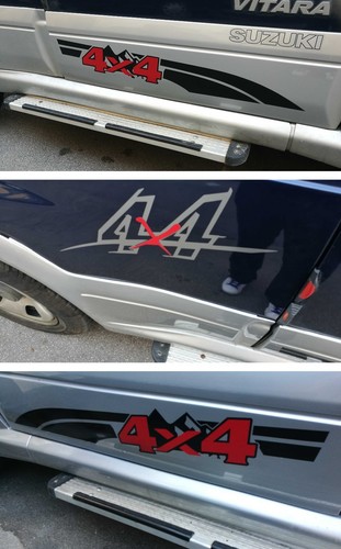 Adesivi 4x4 logo fasce - 4x4,