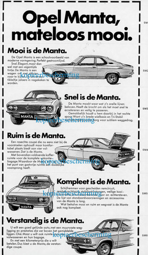 Opel manta pubblicitaria - opel,