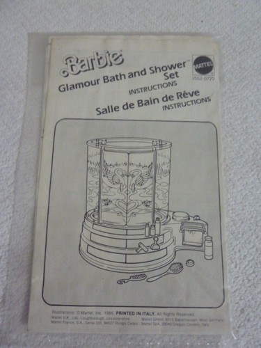 Mattel istruzioni bagno - mattel,