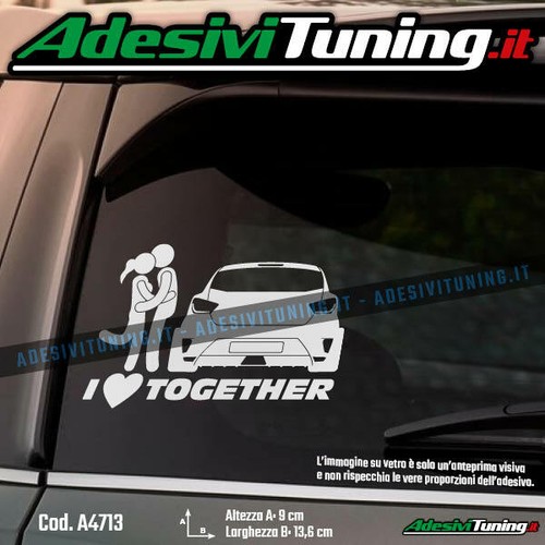 Adesivo love together - love,