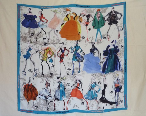 Vtg christian lacroix silk - lacroix,