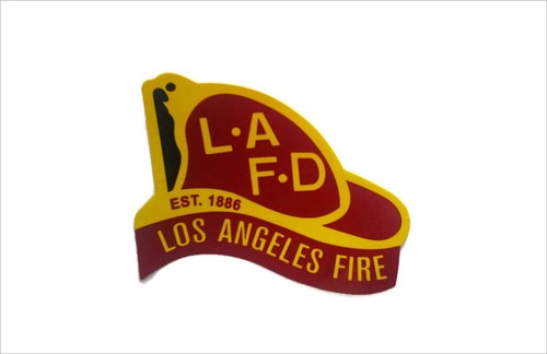 Lafd casco auto finestrino - lafd,