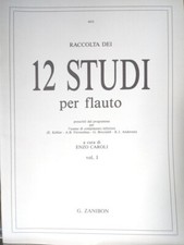 ANDERSEN BRICCIALDI FURSTENAU KOHLER - 12 Studi per flauto Vol I  spartito nuovo
