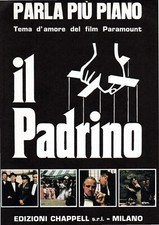 Spartito musicale Parla più piano Il padrino linea melodica e accordi con testo