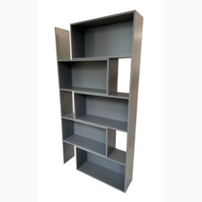 Libreria in Legno Estensibile colore TORTORA 72/138x24x181H cm CR16T