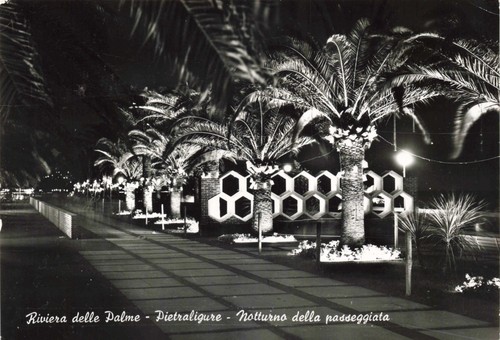 Cartolina rppc italia riviera - rppc,