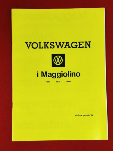 Catalogo maggiolino - vw,