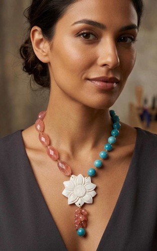 Collana lunga artigianale - lunga,