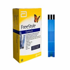 50 Freestyle Optium strisce reattive diabete test glucosio scadenza: 08-2026