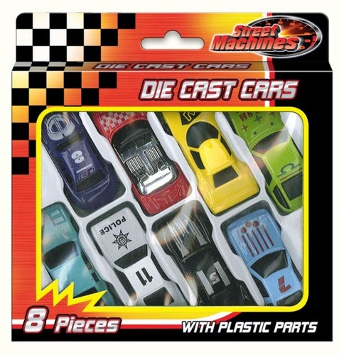 Set 8pz auto corsa - auto, metallo