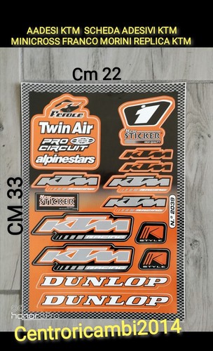 Adesivi ktm scheda - ktm,